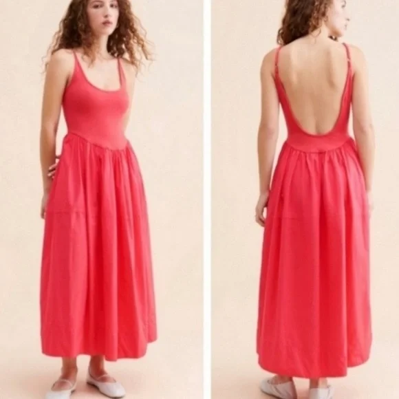 Free People Dylan dress in hot pink - Picture 3 of 7
